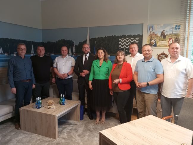 Delegacja z Dubna odwiedziła Urząd Miejski w Giżycku